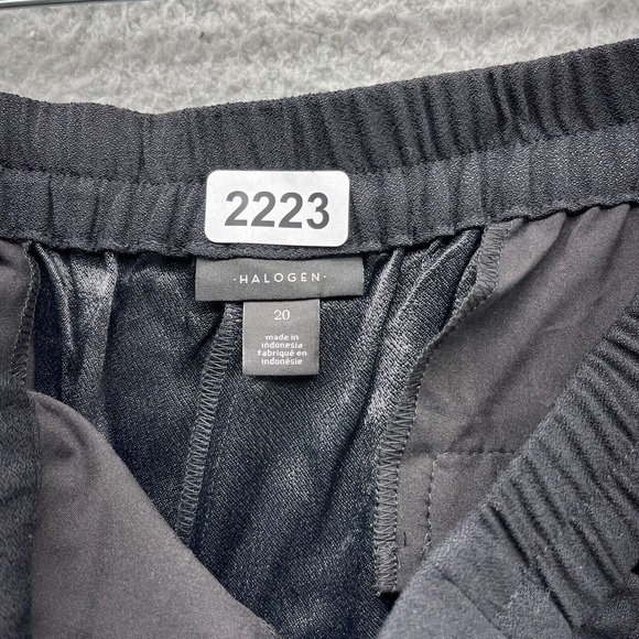 Halogen Pants Womens 20 Black Elastic Waist Tapered Dress Pants New‎ $49.90 - Picture 3 of 10
